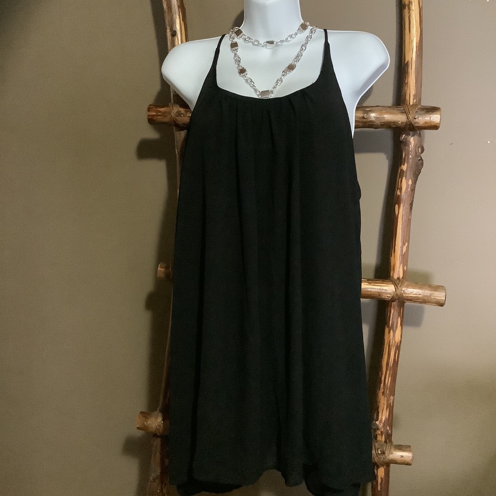 122 Black spaghetti strap dress or top